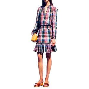 NWT Veronica Bird Plaid Dress